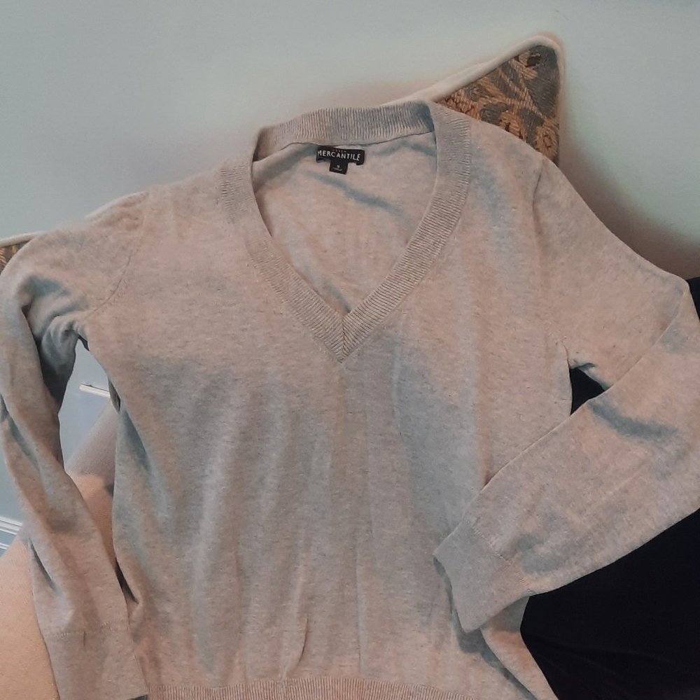 J. Crew Mercantile Light Gray Sweater
